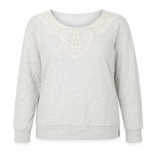 Papaya Womens Grey  Jersey Pullover Sweatshirt Size 14