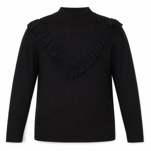 New Look Womens Black  Knit Pullover Jumper Size S