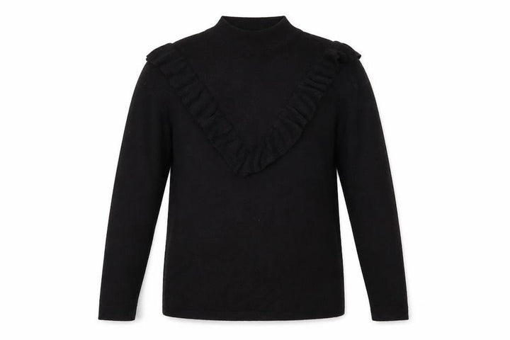 New Look Womens Black Knit Pullover Jumper Size S