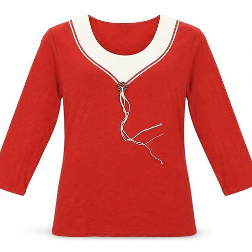 Elite collection Womens Red   Basic Blouse Size 12