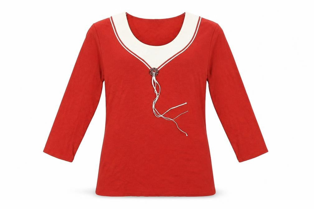 Elite collection Womens Red   Basic Blouse Size 12