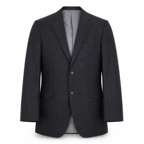 Marks and Spencer Mens Grey Striped  Jacket Suit Jacket Size L
