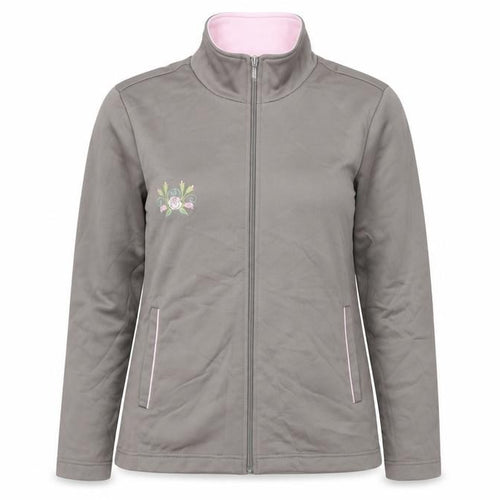 Damart Womens Brown  Jersey Full Zip Sweatshirt Size 10  - Rose