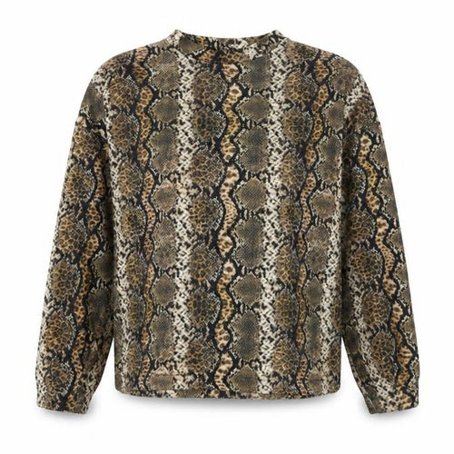 George Womens Green Animal Print  Pullover Sweatshirt Size M