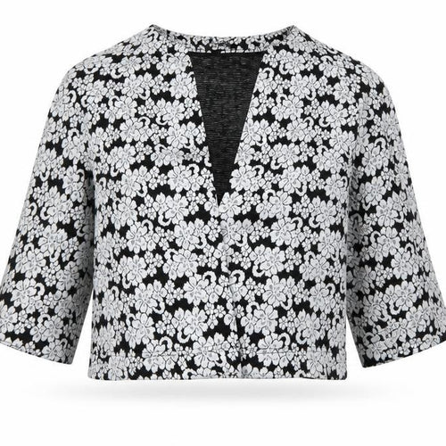 Marks and Spencer Womens Black Floral  Jacket  Size 14
