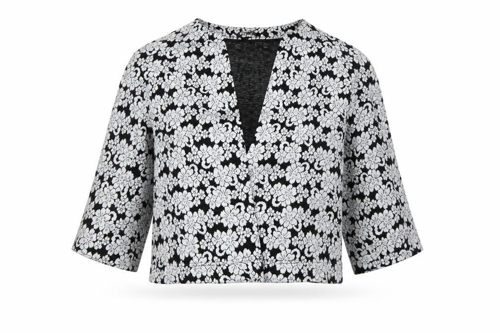 Marks and Spencer Womens Black Floral  Jacket  Size 14