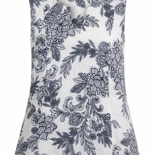 Marks and Spencer Womens Blue Floral  Basic Tank Size 6