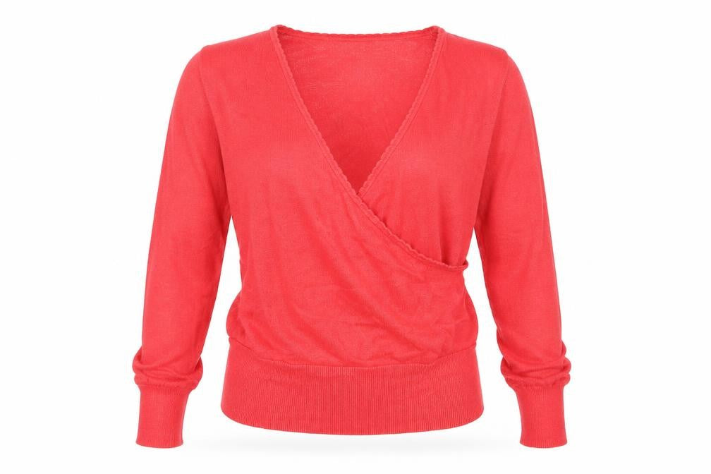 TB Basics Womens Red   Pullover Jumper Size L