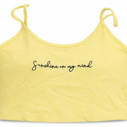 Topshop Womens Yellow   Basic Tank Size 8