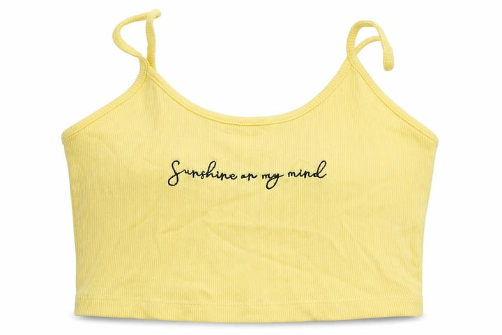 Topshop Womens Yellow   Basic Tank Size 8