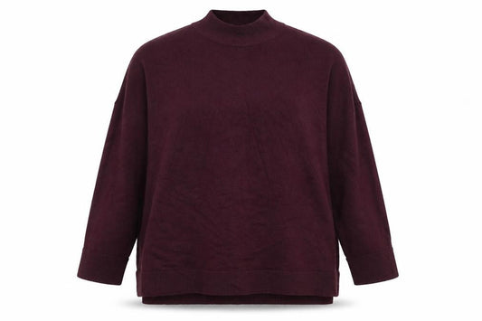 Front view of F&F women’s red jumper, size UK 12