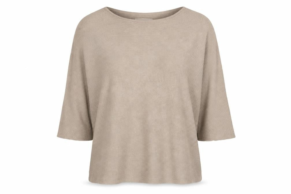 H&M  Womens Beige Striped  Pullover Jumper Size 10