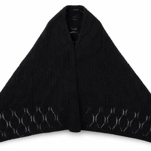 Preworn Womens Black  Knit  Shawl/Wrap