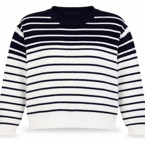 Studio Womens Blue Striped  Pullover Jumper Size 20