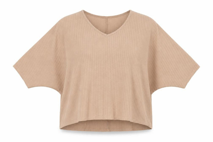 New Look Womens Beige Striped Knit Pullover Jumper Size M