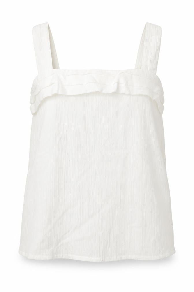 Preworn Womens White   Basic Tank Size 14