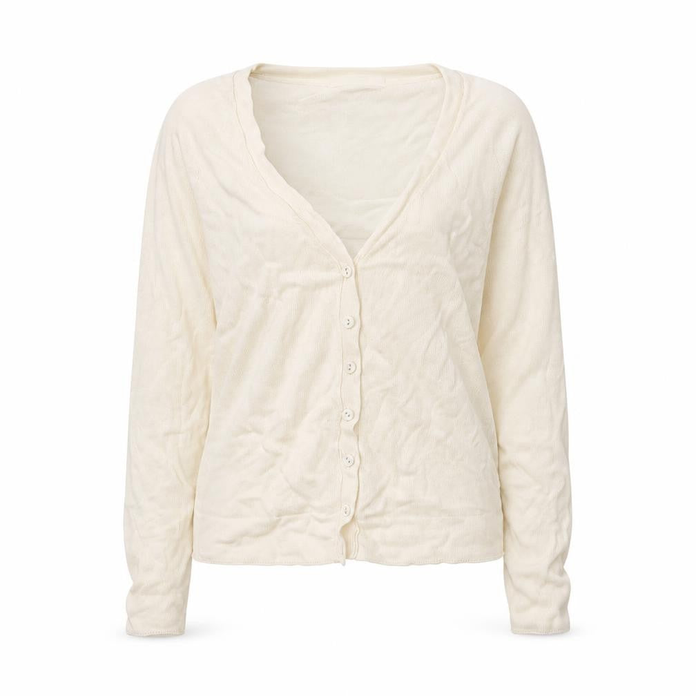 Marks and Spencer Womens Beige  Knit Cardigan Jumper Size 14