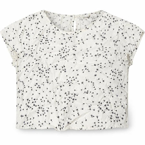 Bershka Womens White Floral  Basic T-Shirt Size L