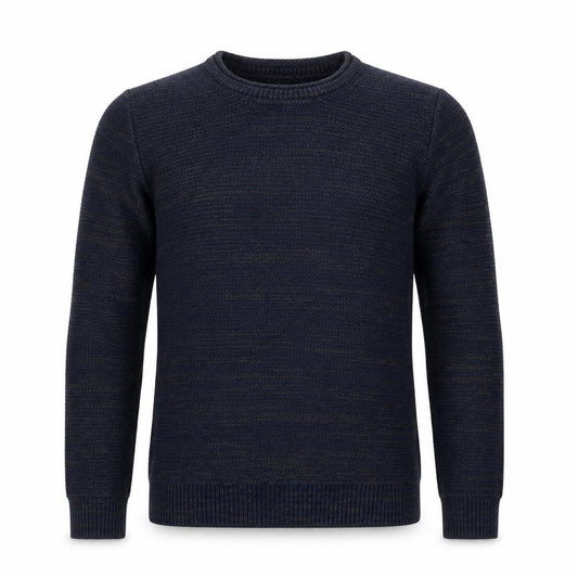 Front view of Topman men’s black knit jumper, size S
