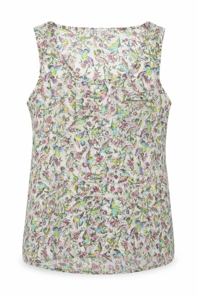New Look Womens Pink Floral Chiffon Basic Blouse Size 10