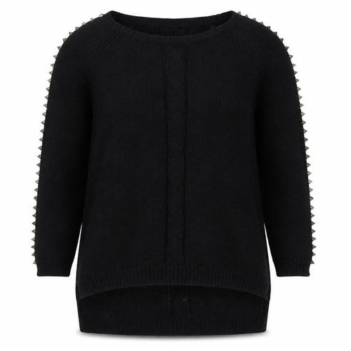 Vintage Havana Womens Black  Knit Pullover Jumper Size M