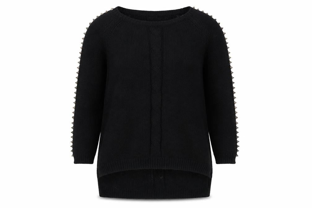 Vintage Havana Womens Black  Knit Pullover Jumper Size M