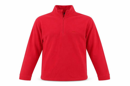 Front view of Trespass men’s red jumper, size XL