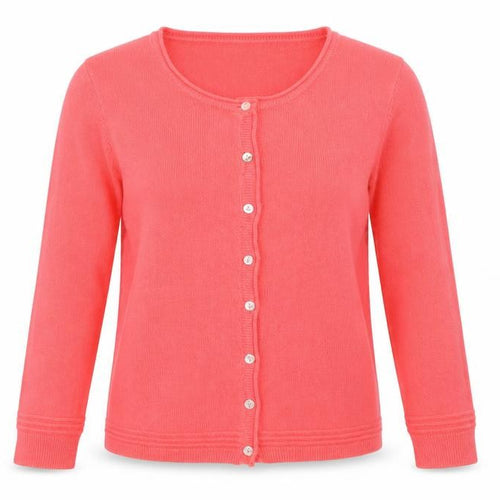 Text Womens Pink   Cardigan Jumper Size S