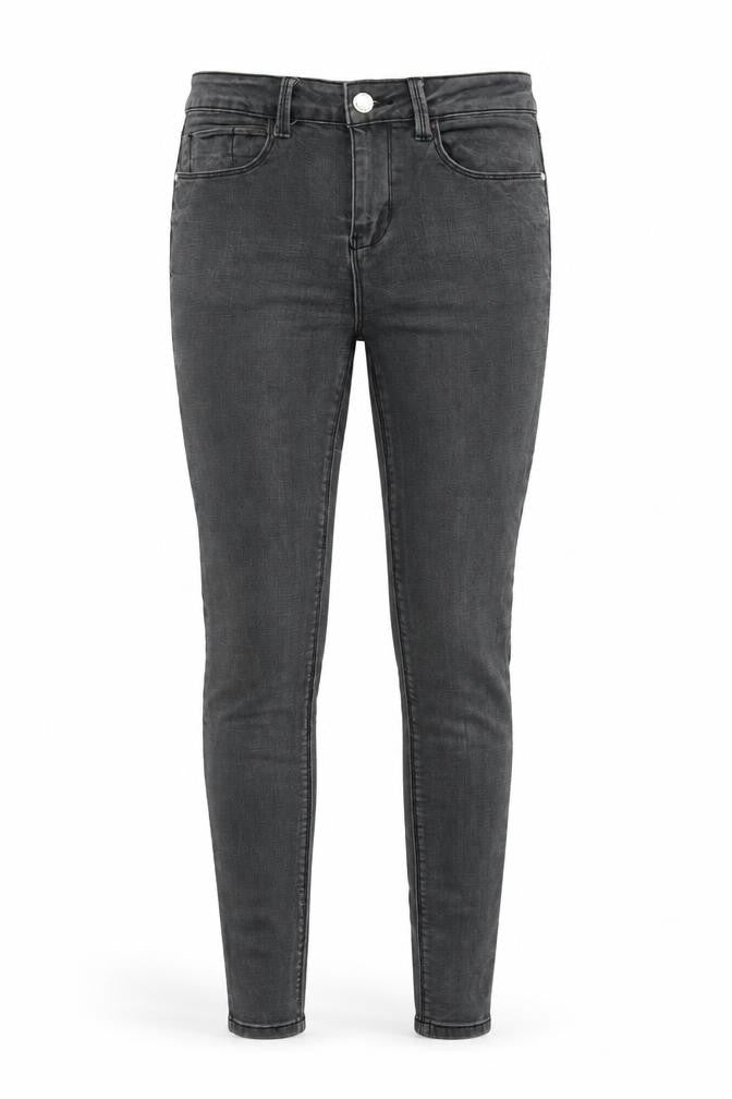 New Look Womens Grey Denim Skinny Jeans Size 8 L27 in