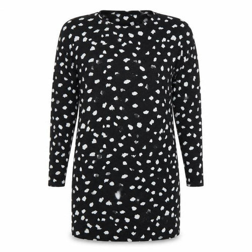 F&F Womens Black Polka Dot  Jumper Dress  Size 12
