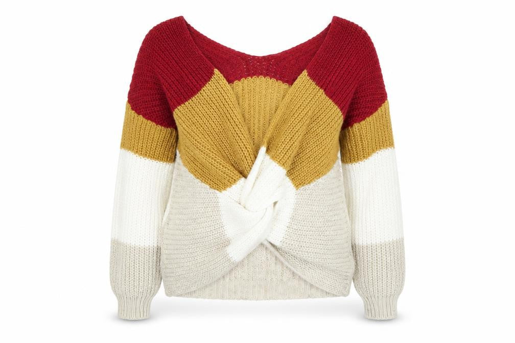 Preworn Womens Multicoloured Striped  Pullover Jumper Size 16