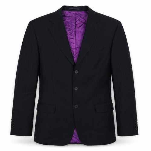 Scott & Taylor Mens Blue Striped  Jacket Suit Jacket Size 40