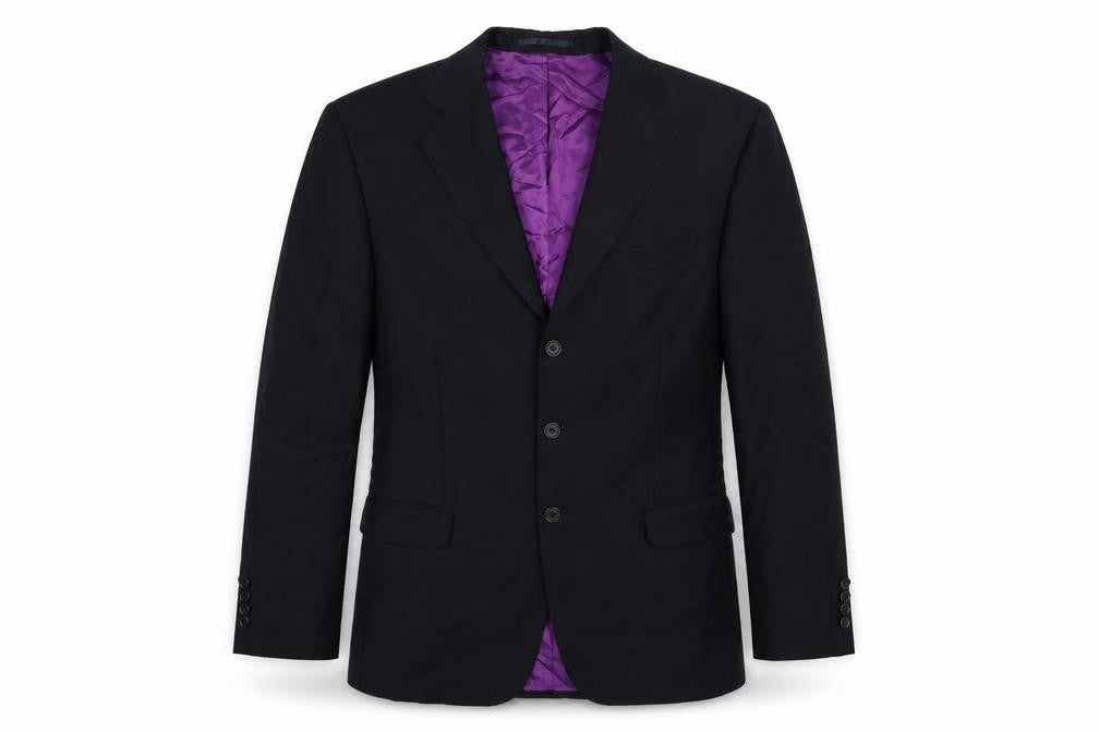 Scott & Taylor Mens Blue Striped  Jacket Suit Jacket Size 40