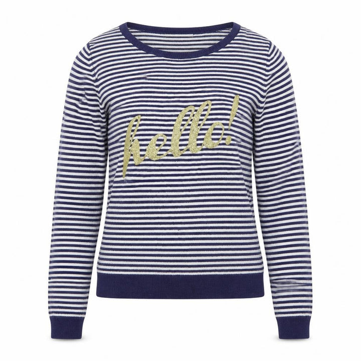 George Womens Blue Striped Knit Pullover Jumper Size 8  - Hello