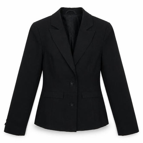 E-vie Womens Black  Rayon Jacket Blazer Size 10
