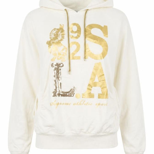 Select Womens White   Pullover Hoodie Size S  - LA