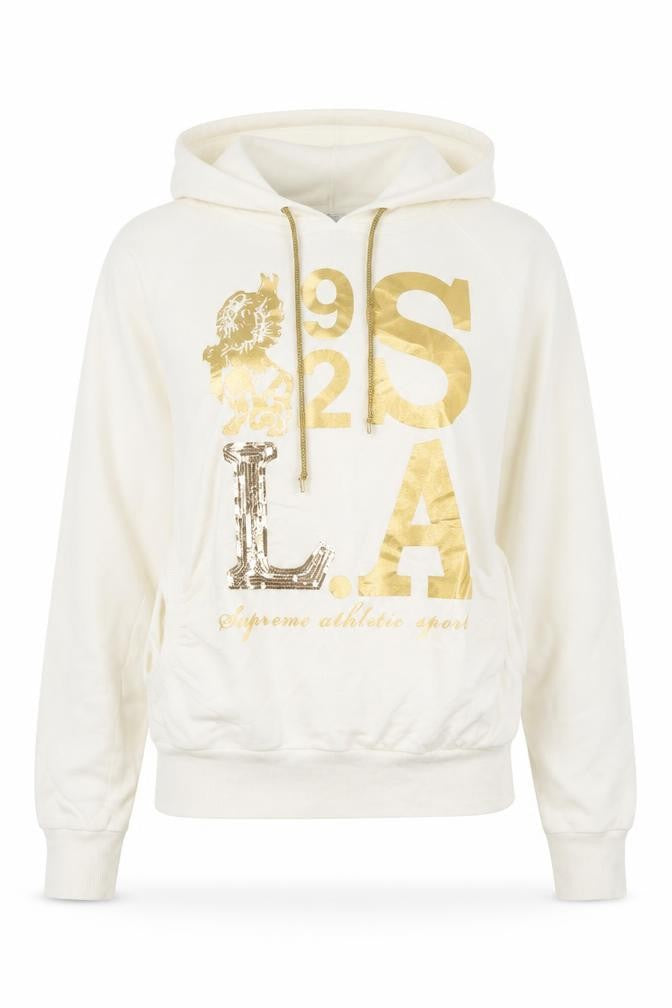Select Womens White   Pullover Hoodie Size S  - LA