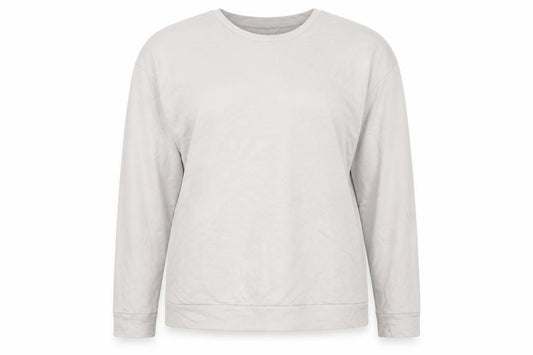 Front view of ASOS women’s grey pullover sweatshirt, size UK 12