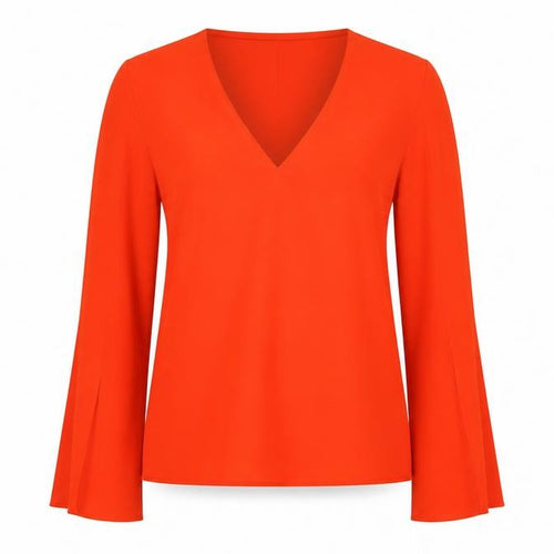 Topshop Womens Red   Basic Blouse Size 4