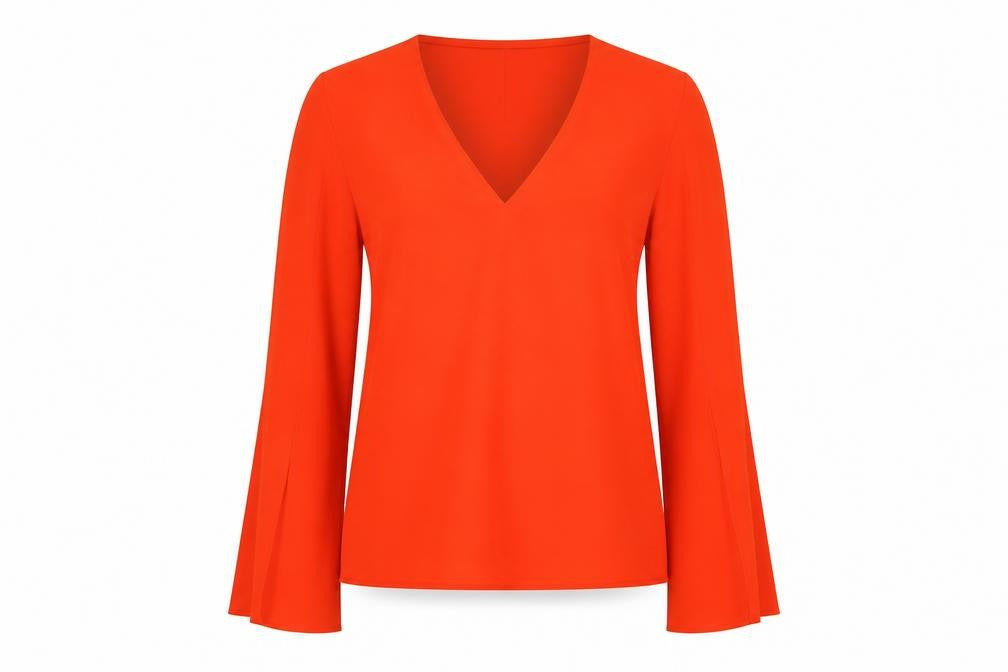 Topshop Womens Red   Basic Blouse Size 4
