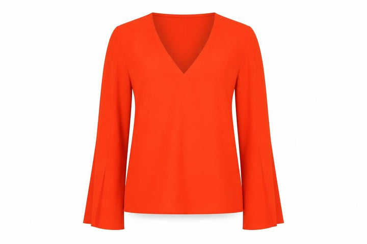 Topshop Womens Red   Basic Blouse Size 4