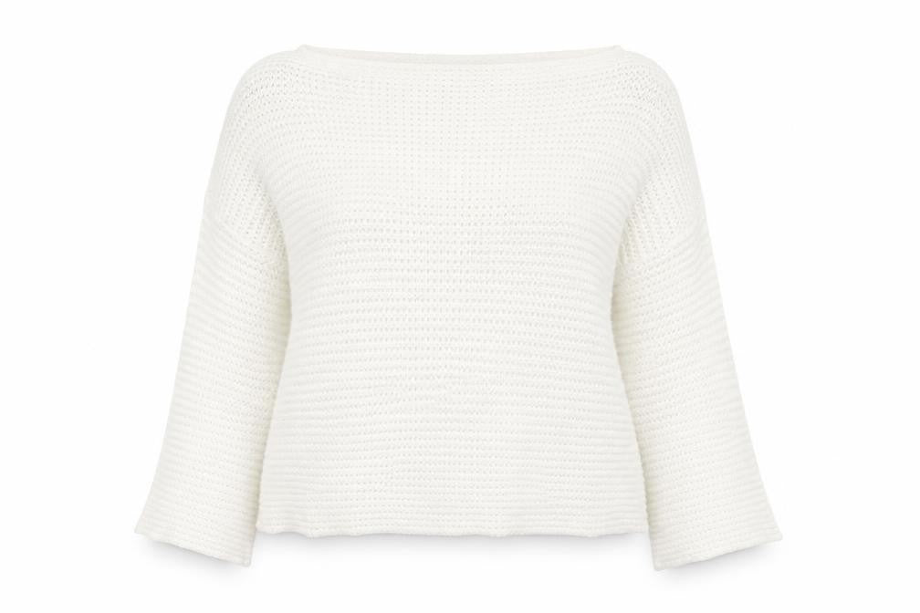 Pull & Bear Womens White   Pullover Jumper Size M