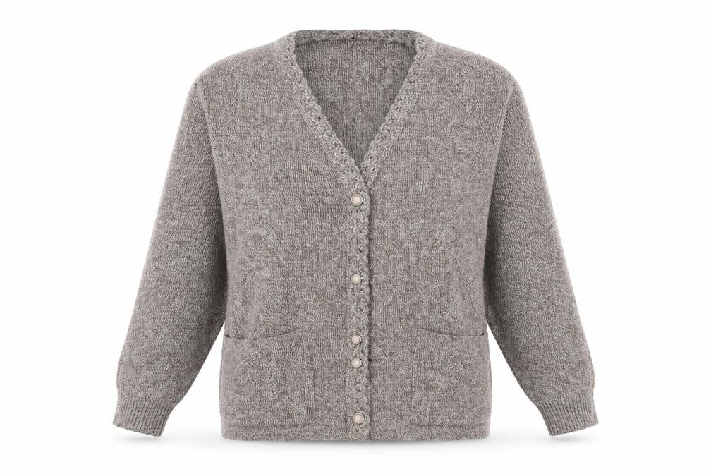 Merry Gold Womens Beige  Knit Cardigan Jumper Size S