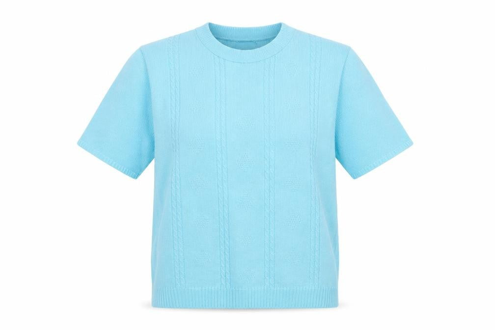 Pure & Natural Womens Blue   Basic T-Shirt Size M