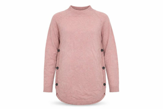 Front view of Next women’s pink jumper, size UK 4