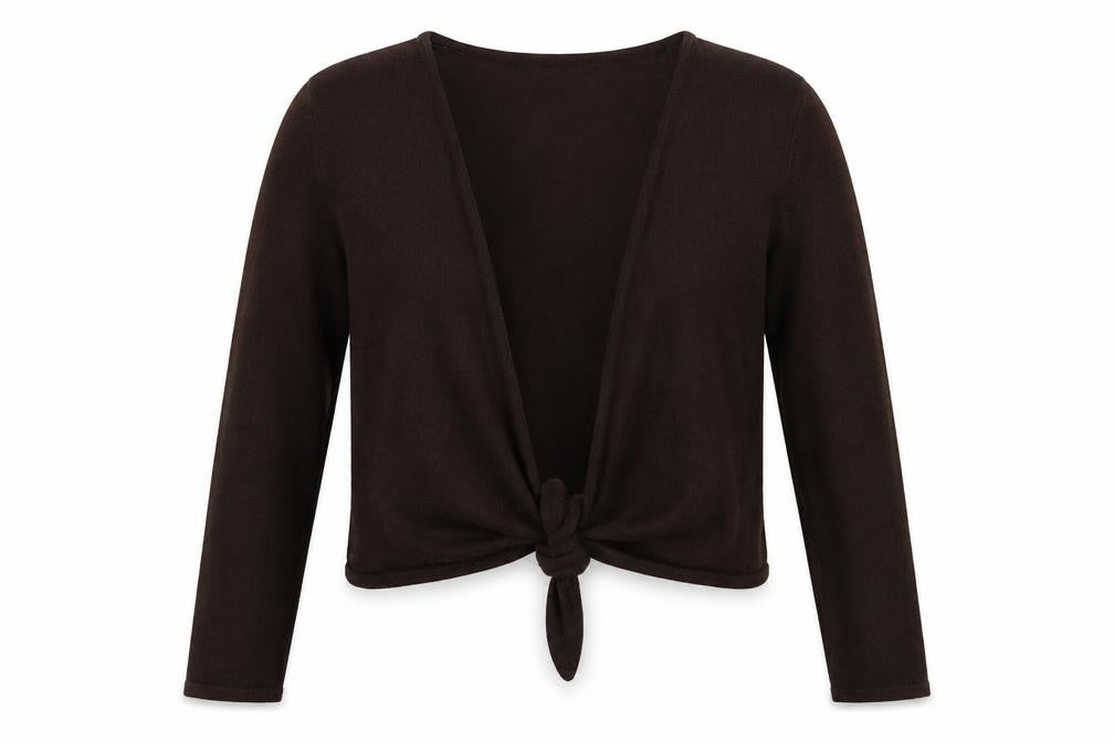 BM Collection Womens Brown   Cardigan Jumper Size XL