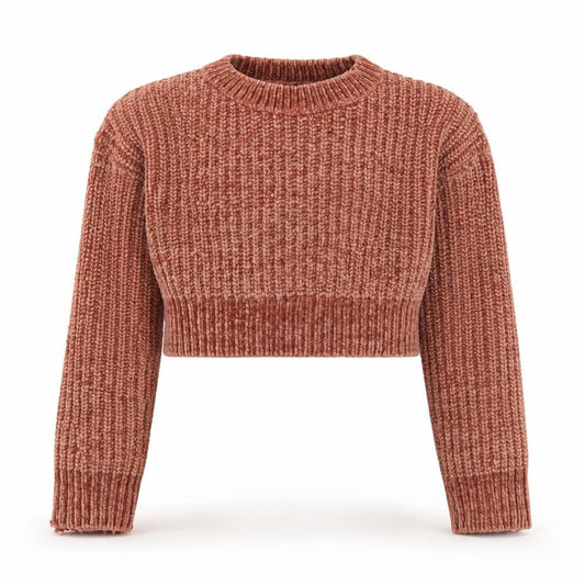 New Look Girls Orange  Knit Pullover Jumper Size 9 Years