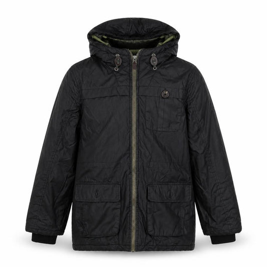 Front view of Flipback boys’ brown anorak jacket, size 11-12, years