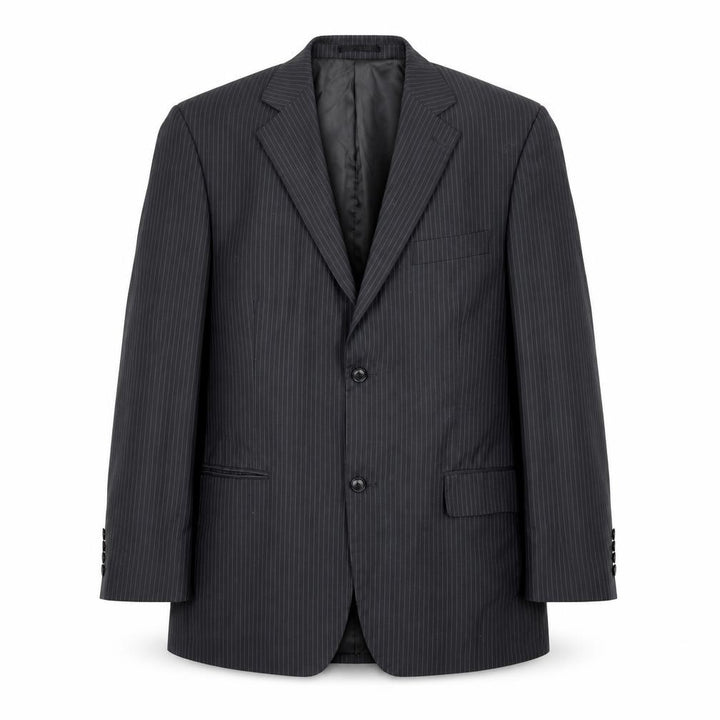 C&A Mens Grey Striped  Jacket Suit Jacket Size 42