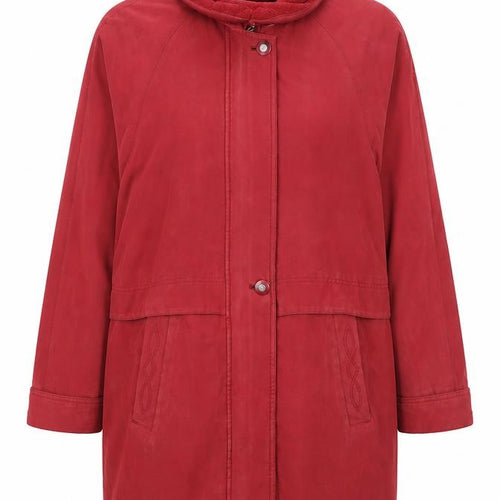 Klass Womens Red   Overcoat Coat Size 10